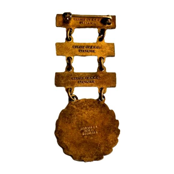 WWll Army Air Forces 1000 Hours Flight Award Norsic Co NYC Sterling 925 Medal - Picture 4 of 7